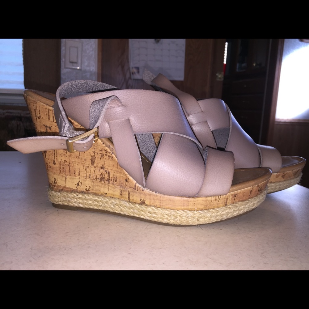 Tan wedges from Maurice’s